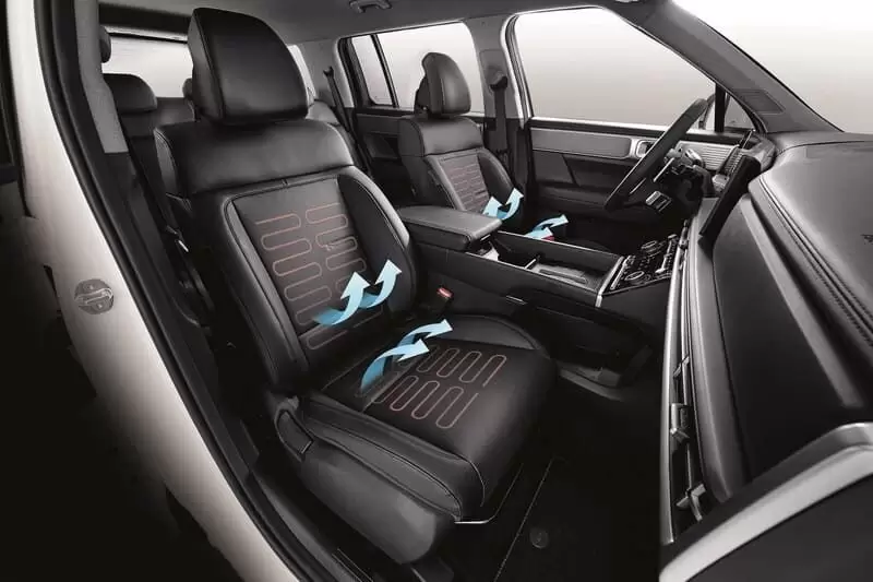 Hyundai Santafe nội thất